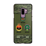 Personalized Canadian Soldier/ Veteran Logo Camo Phonecase Printed 23MAR-DT08