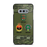 Personalized Canadian Soldier/ Veteran Logo Camo Phonecase Printed 23MAR-DT08