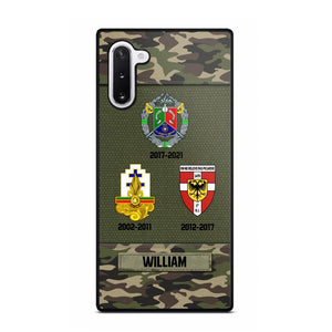 Personalized French Soldier/ Veteran Logo Camo Phonecase Printed 23MAR-DT08