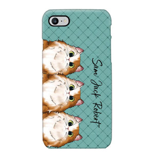 Personalized Cat Lovers With Colorful Background Phonecase Printed 23MAR-HQ10