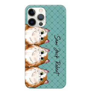 Personalized Cat Lovers With Colorful Background Phonecase Printed 23MAR-HQ10