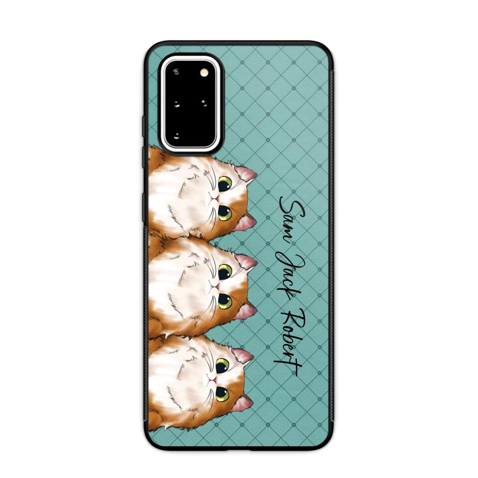 Personalized Cat Lovers With Colorful Background Phonecase Printed 23MAR-HQ10