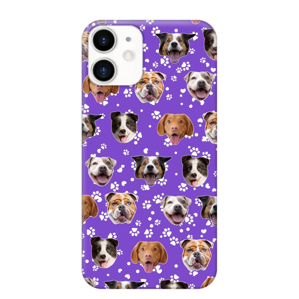 Personalized Upload Your Dog Photo Head Dog Lovers Phonecase Printed QTHQ1303