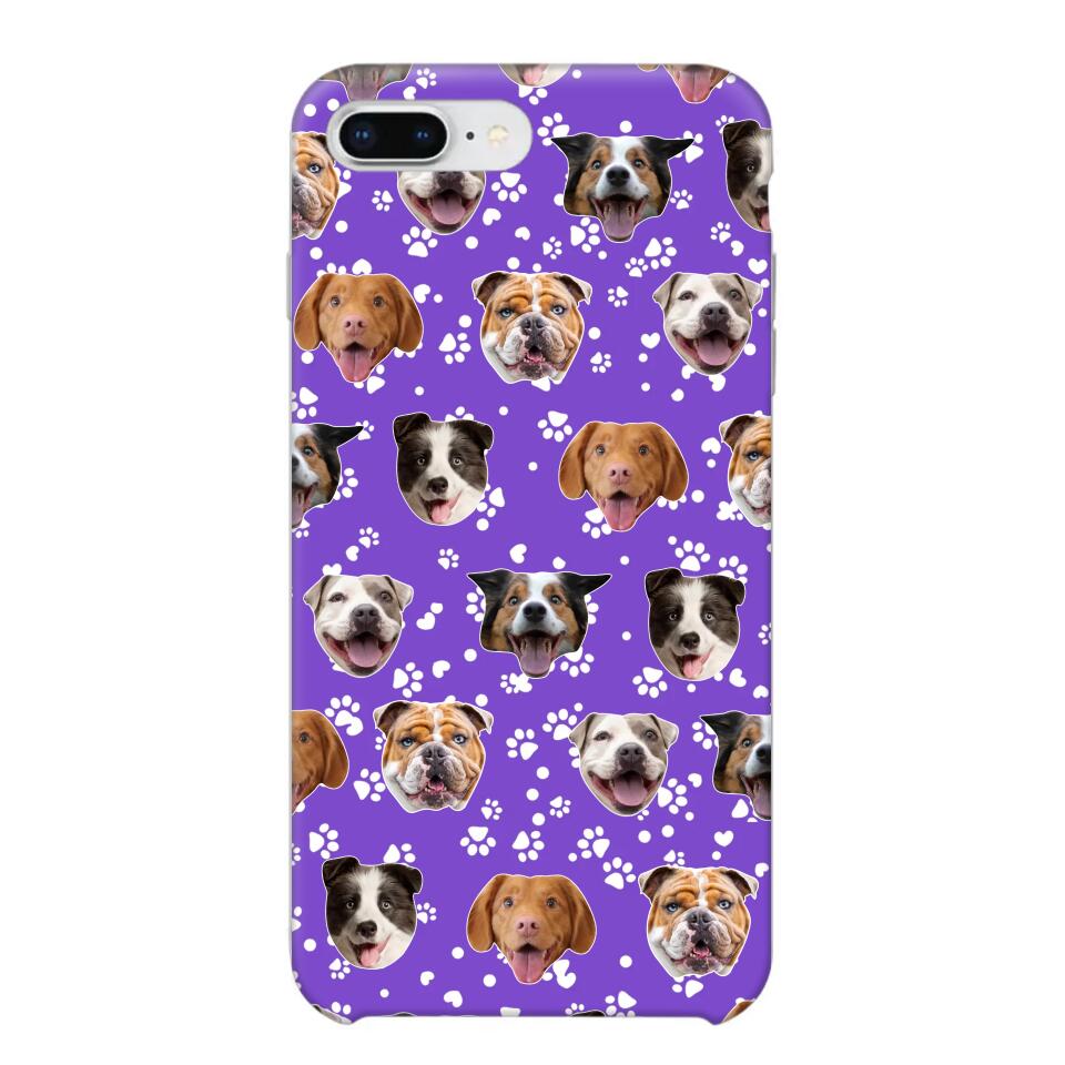 Personalized Upload Your Dog Photo Head Dog Lovers Phonecase Printed QTHQ1303