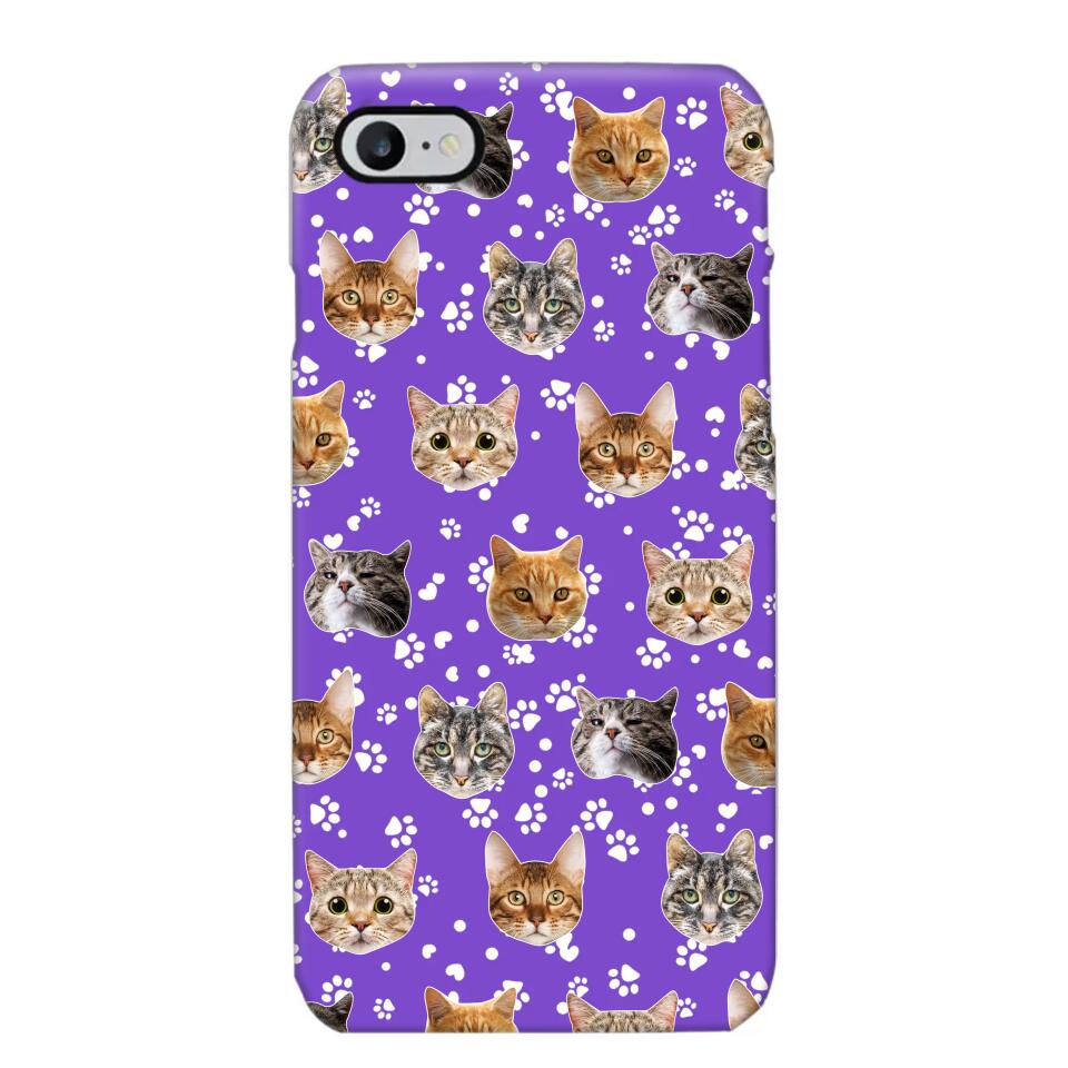 Personalized Upload Your Cat Photo Head Cat Lovers Phonecase Printed QTHQ1303