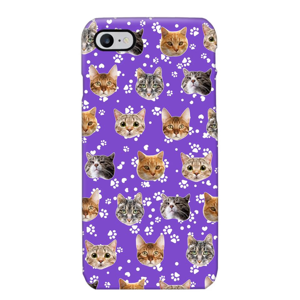 Personalized Upload Your Cat Photo Head Cat Lovers Phonecase Printed QTHQ1303