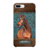 Personalized Upload Your Horse Photo Leather Phonecase Printed 23MAR-HQ16