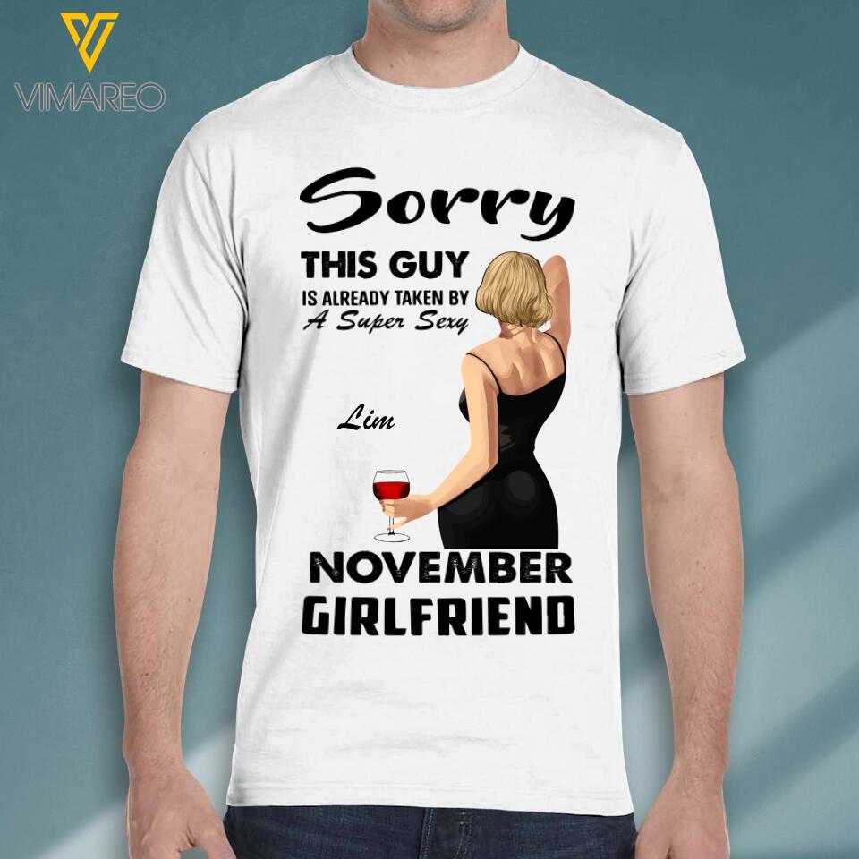 PERSONALIZED TAKEN BY A SUPER SEXY NOVEMBER GIRL FRIEND TSHIRT TNVQ2708