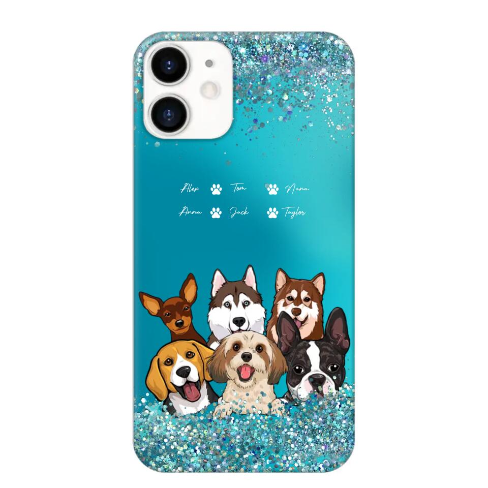 Personalized Dogs & Name Dog Lovers Gift Phonecase Printed 23MAR-DT17