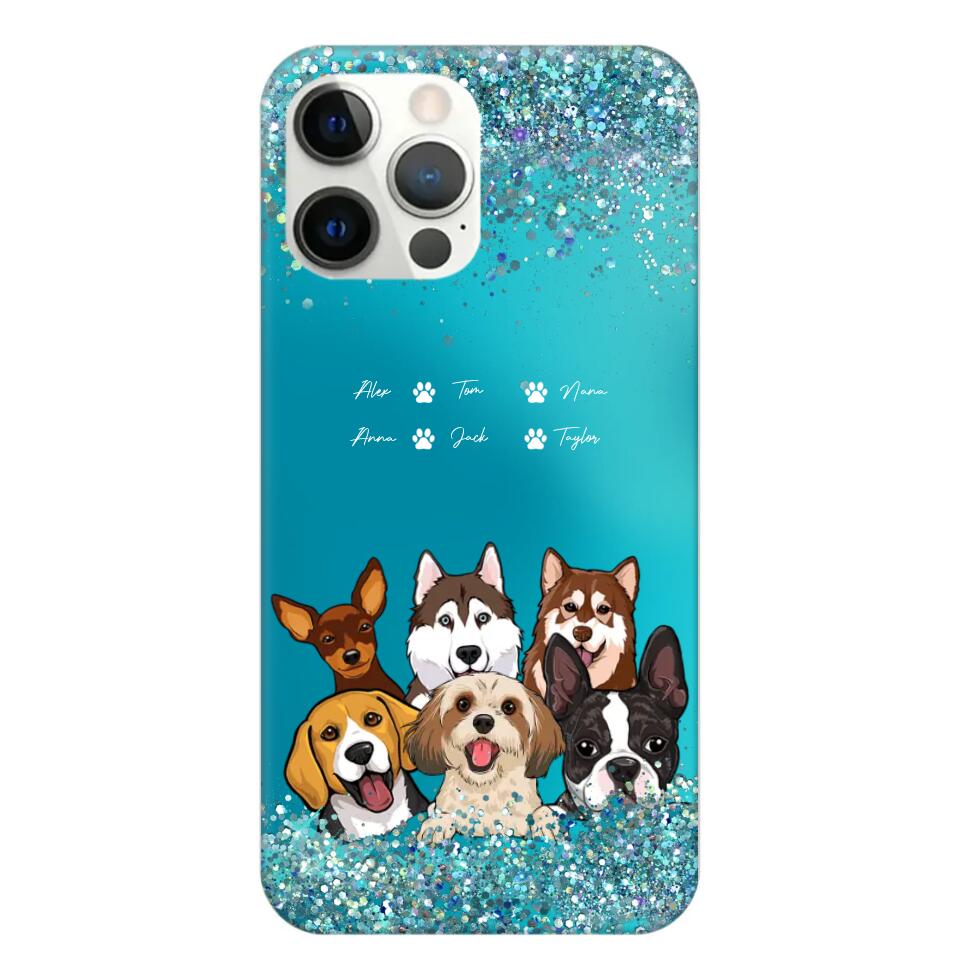 Personalized Dogs & Name Dog Lovers Gift Phonecase Printed 23MAR-DT17