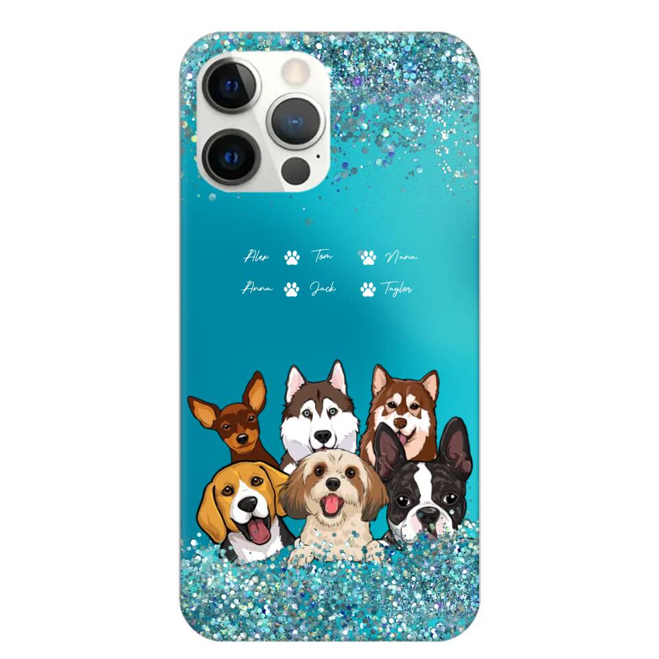 Personalized Dogs & Name Dog Lovers Gift Phonecase Printed 23MAR-DT17