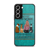 Personalized Behind Every Good Woman Is A Lot Of Dogs & Name Dog Lovers Gift Phonecase Printed 23MAR-DT18