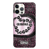 Personalized Grandma Nana Auntie Mom Heart & Kid's Name Phonecase Printed QTHQ2003