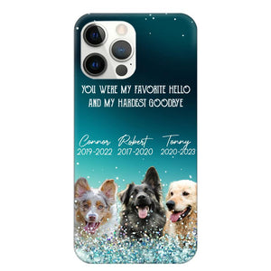 Personalized Upload Your Dog or Memorial Dog Photo You Were My Favorite  Phonecase Printed PNDT2003