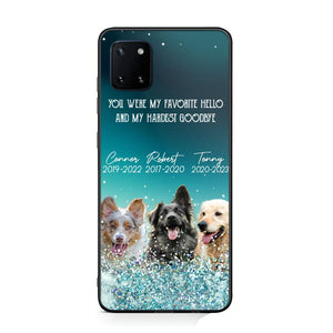 Personalized Upload Your Dog or Memorial Dog Photo You Were My Favorite  Phonecase Printed PNDT2003