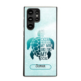 Personalized And Into The Ocean I Go To Lose My Mind And Find My Soul Turtle Phonecase Printed QTDT2003