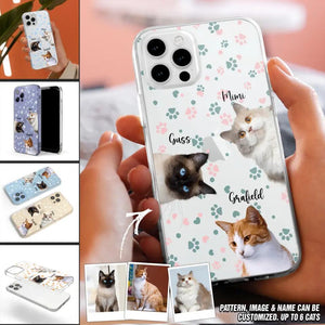 Personalized Upload Your Cat Photo Cat Lovers Silicon Phonecase 23MAR-DT22