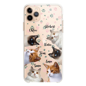 Personalized Upload Your Cat Photo Cat Lovers Silicon Phonecase 23MAR-DT22