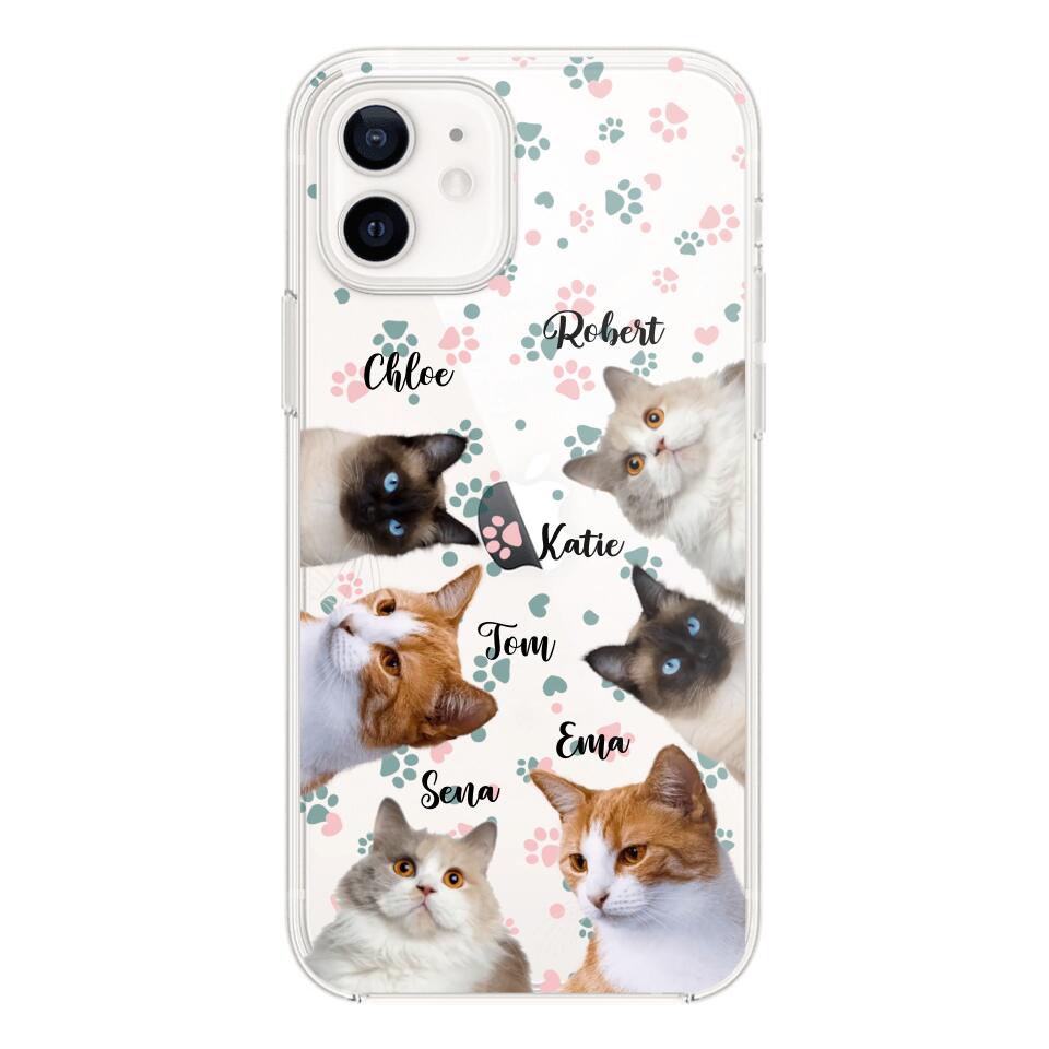 Personalized Upload Your Cat Photo Cat Lovers Silicon Phonecase 23MAR-DT22