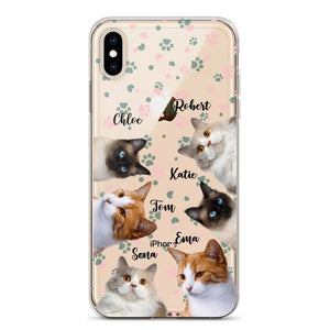 Personalized Upload Your Cat Photo Cat Lovers Silicon Phonecase 23MAR-DT22