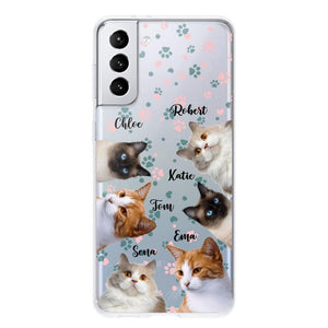 Personalized Upload Your Cat Photo Cat Lovers Silicon Phonecase 23MAR-DT22