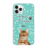 Personalized Upload Your Cat Photo Trouble Marker Cat Lovers Silicon Phonecase QTHQ2203