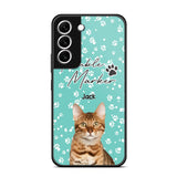 Personalized Upload Your Cat Photo Trouble Marker Cat Lovers Silicon Phonecase QTHQ2203