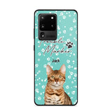 Personalized Upload Your Cat Photo Trouble Marker Cat Lovers Silicon Phonecase QTHQ2203