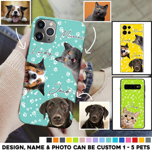 Personalized Upload Your Pet Photo Pet Lovers Silicon Phonecase 23MAR-HQ22