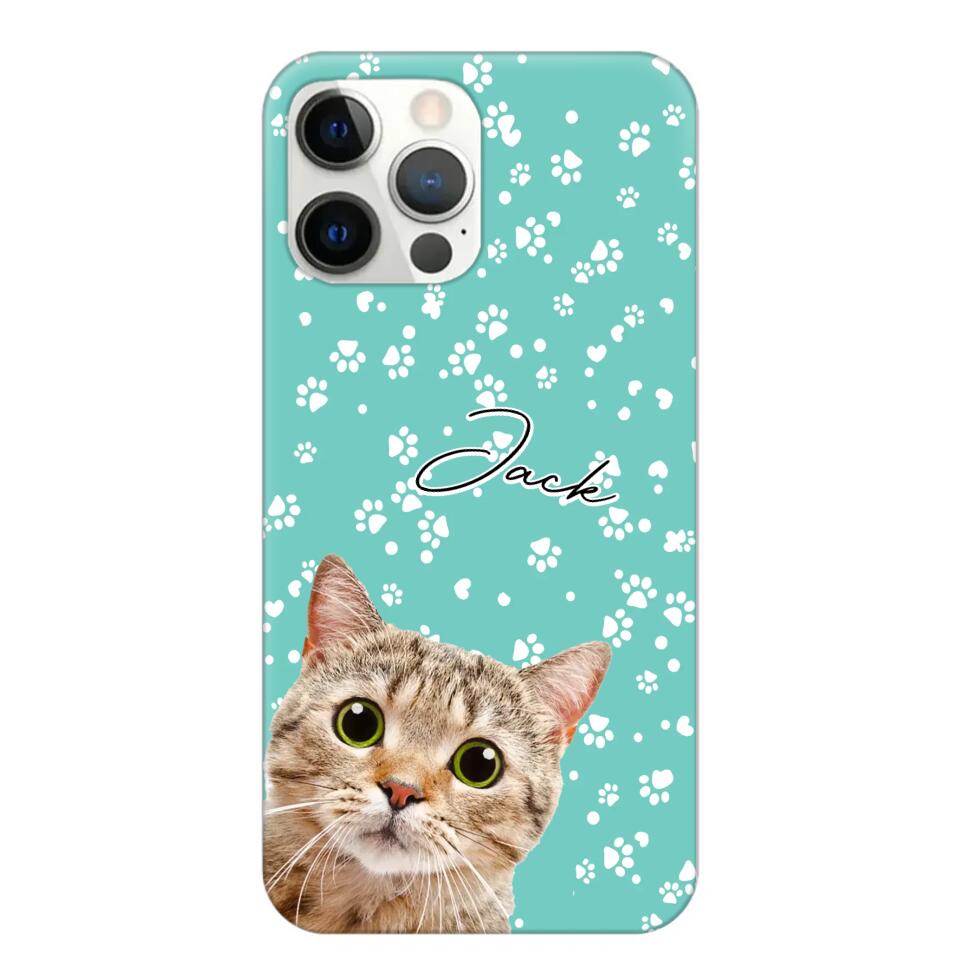 Personalized Upload Your Pet Photo Pet Lovers Silicon Phonecase 23MAR-HQ22