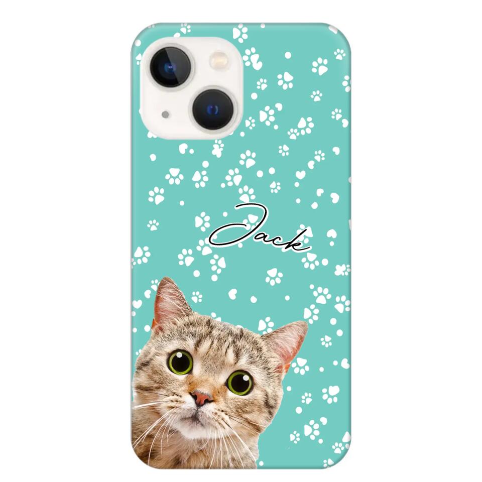 Personalized Upload Your Pet Photo Pet Lovers Silicon Phonecase 23MAR-HQ22