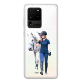 Personalized Upload Your Horse Riding Horse Lovers Silicon Phonecase 23MAR-HQ23