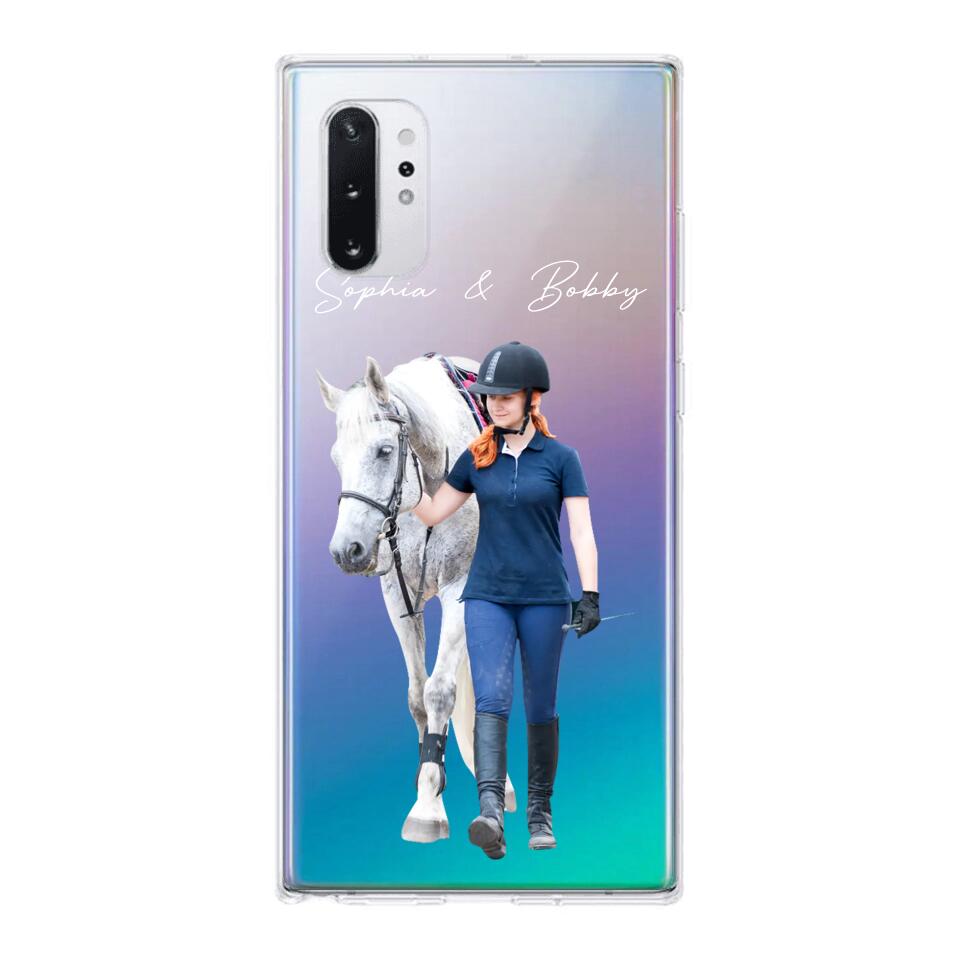 Personalized Upload Your Horse Riding Horse Lovers Silicon Phonecase 23MAR-HQ23