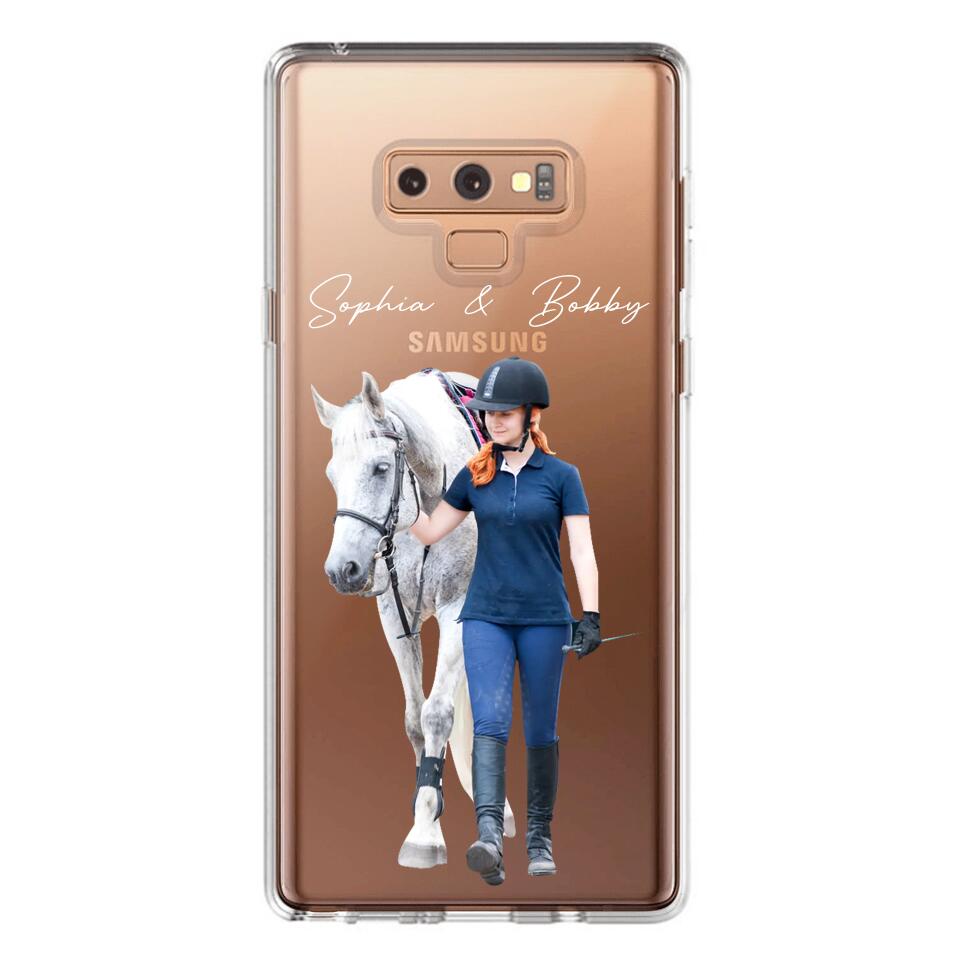 Personalized Upload Your Horse Riding Horse Lovers Silicon Phonecase 23MAR-HQ23