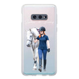 Personalized Upload Your Horse Riding Horse Lovers Silicon Phonecase 23MAR-HQ23