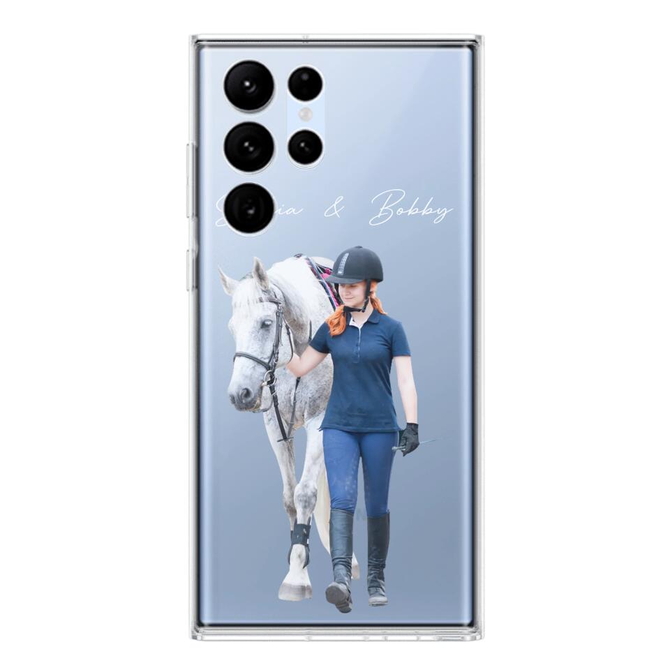 Personalized Upload Your Horse Riding Horse Lovers Silicon Phonecase 23MAR-HQ23