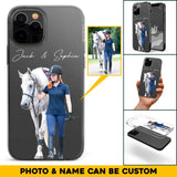 Personalized Upload Your Horse Riding Horse Lovers Silicon Phonecase 23MAR-HQ23