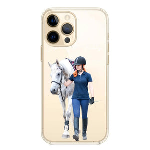 Personalized Upload Your Horse Riding Horse Lovers Silicon Phonecase 23MAR-HQ23