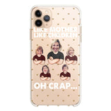 Personalized Upload Your Children Photo Like Mother Like Children Oh Crap Silicon Phonecase PNHQ2303