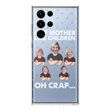 Personalized Upload Your Children Photo Like Mother Like Children Oh Crap Silicon Phonecase PNHQ2303