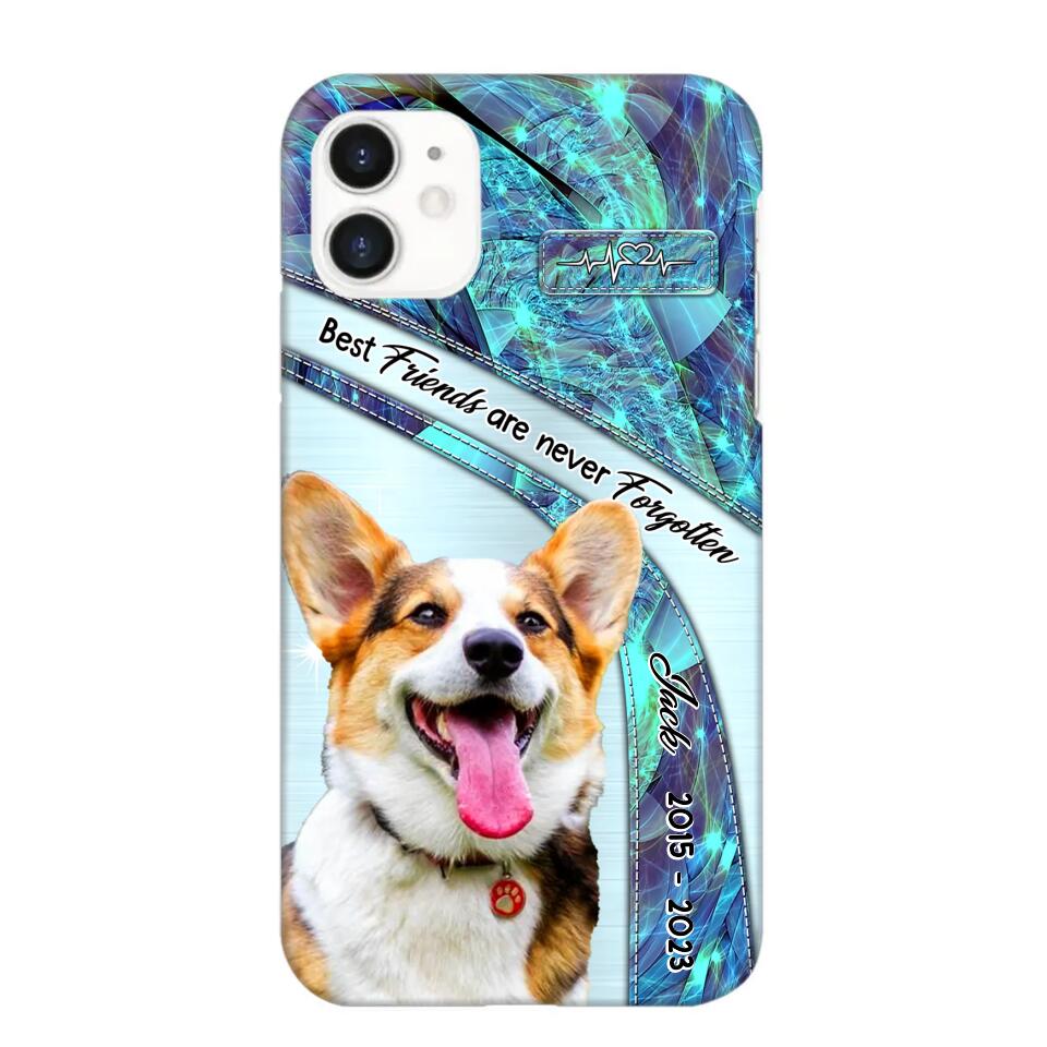 Personalized Upload Your Dog Photo Best Friends Are Never Forgotten Phonecase Printed QTHQ2203