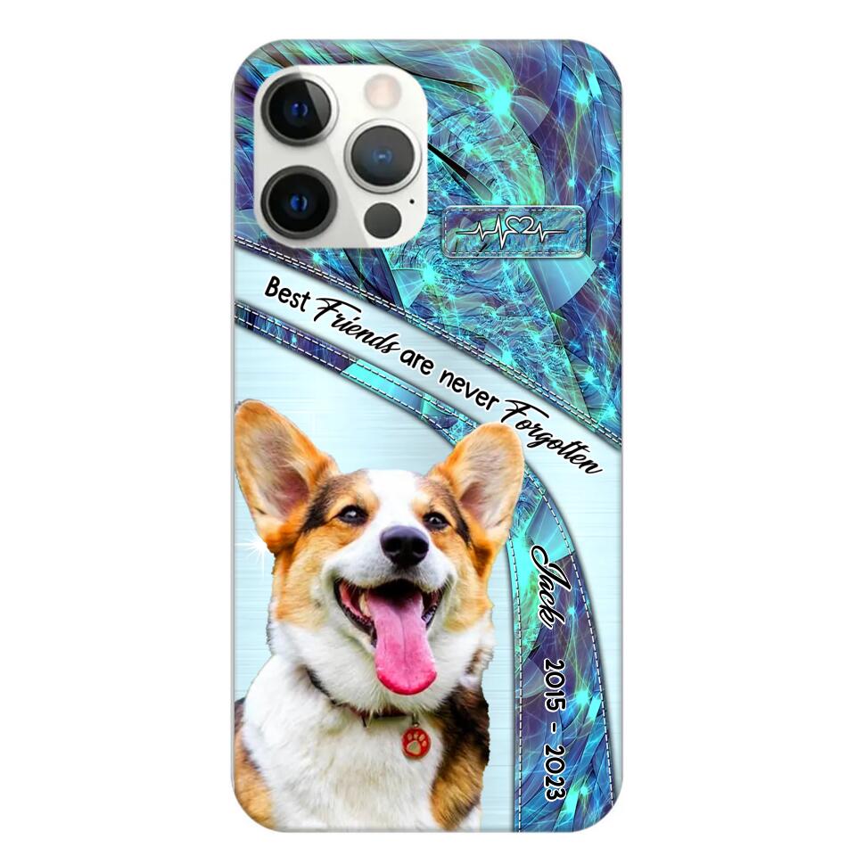 Personalized Upload Your Dog Photo Best Friends Are Never Forgotten Phonecase Printed QTHQ2203