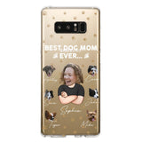 Personalized Upload Your Dog Photos Best Dog Mom Ever  Silicon Phonecase PNHQ2303