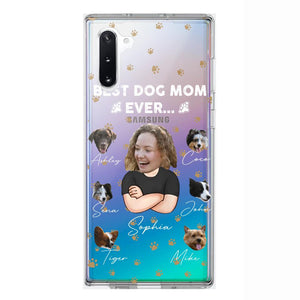 Personalized Upload Your Dog Photos Best Dog Mom Ever  Silicon Phonecase PNHQ2303