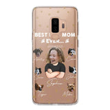 Personalized Upload Your Dog Photos Best Dog Mom Ever  Silicon Phonecase PNHQ2303