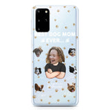 Personalized Upload Your Dog Photos Best Dog Mom Ever  Silicon Phonecase PNHQ2303