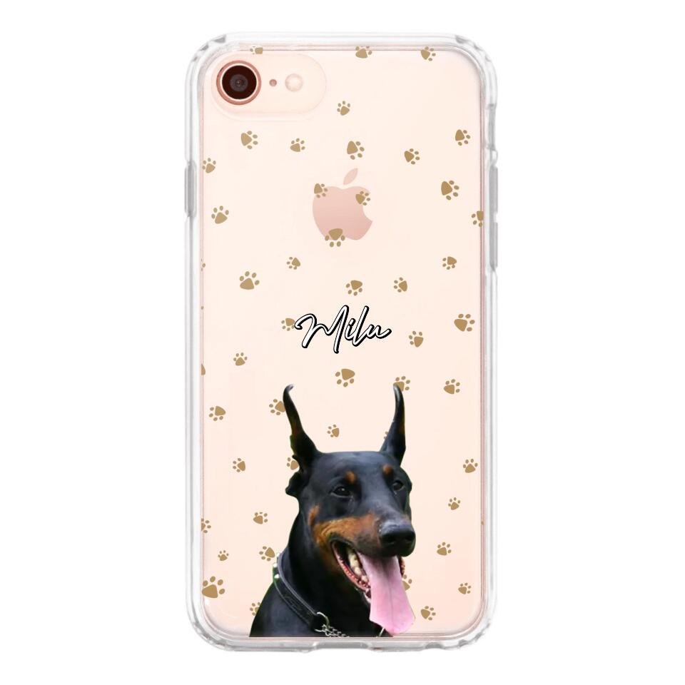 Personalized Upload Your Dog Photo Dog Lovers Silicon Phonecase 23MAR-DT23