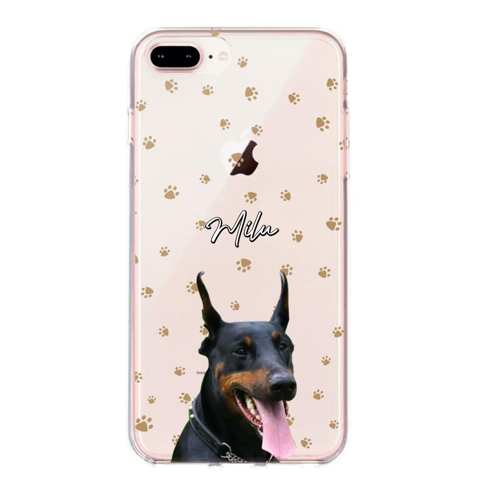 Personalized Upload Your Dog Photo Dog Lovers Silicon Phonecase 23MAR-DT23