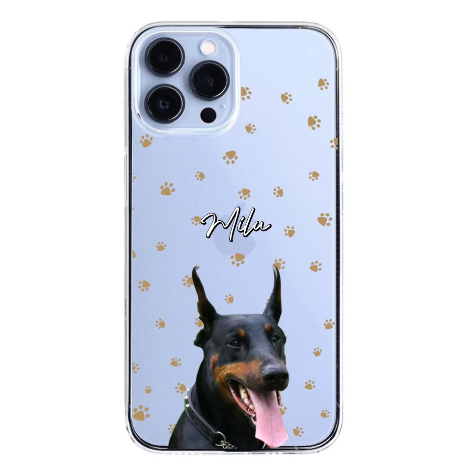 Personalized Upload Your Dog Photo Dog Lovers Silicon Phonecase 23MAR-DT23