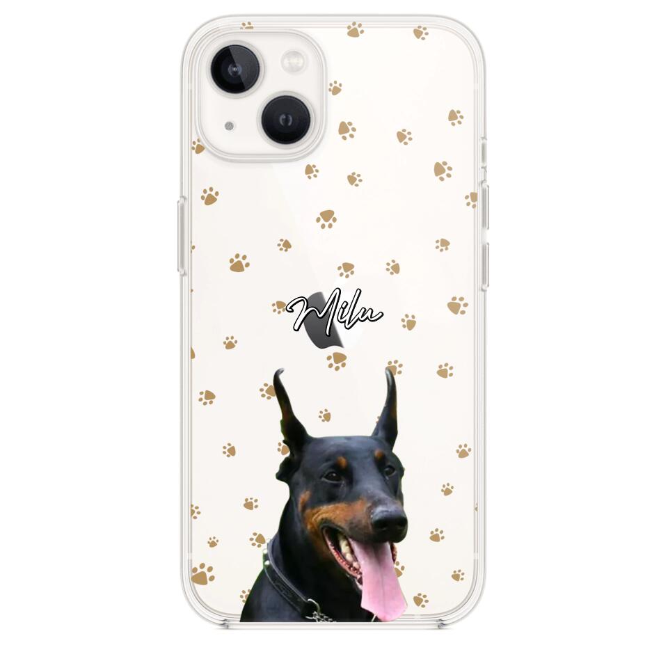 Personalized Upload Your Dog Photo Dog Lovers Silicon Phonecase 23MAR-DT23